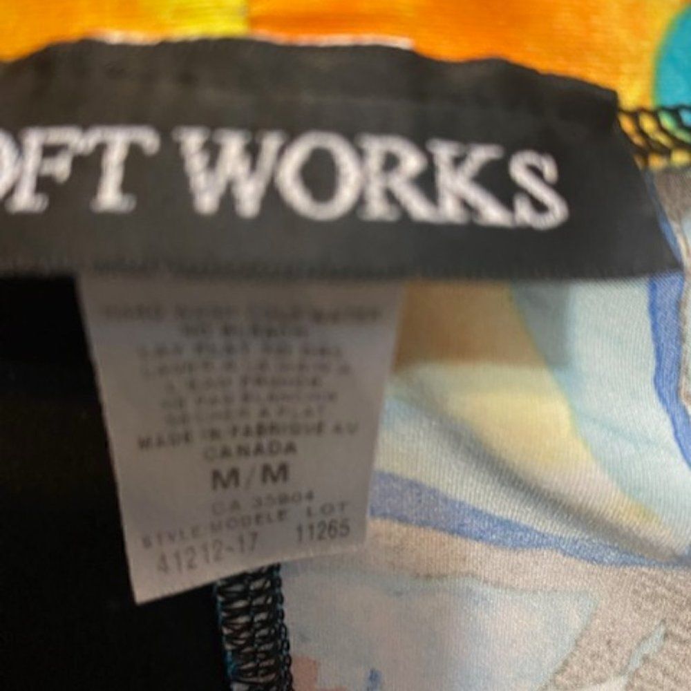 Soft Works Multi-color open cardigan, size M - Picture 3 of 3